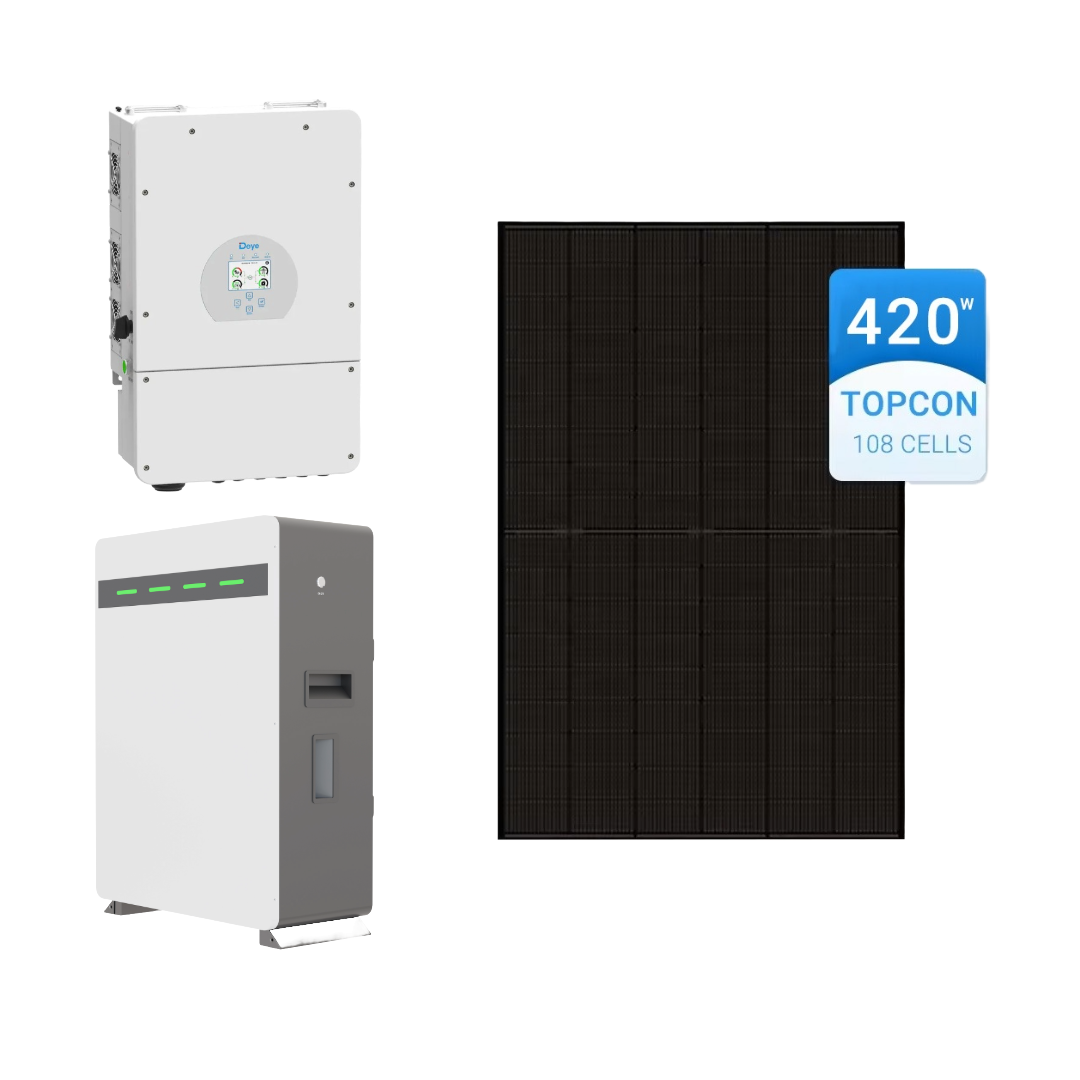 Solcelleanlæg Hybrid m. batteri (15,12kWp)