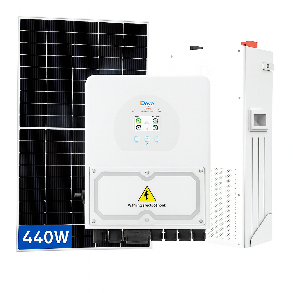 Solcelleanlæg Hybrid m. batteri (5,28kWp 1-Faset)