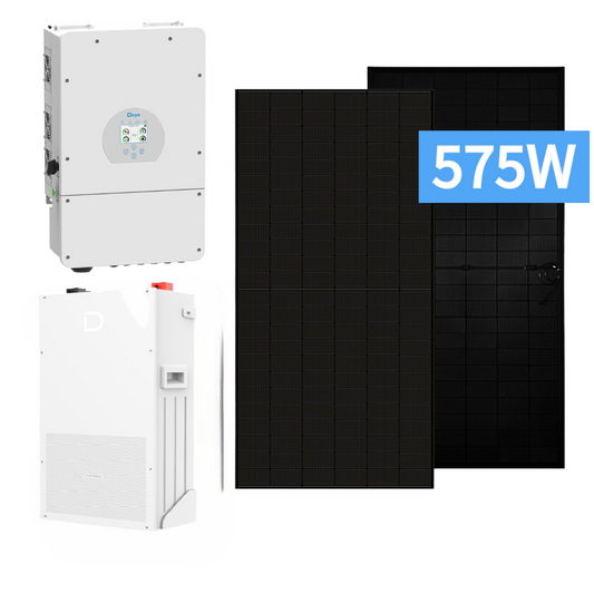 Solcelleanlæg Hybrid m. 14,34kWh batteri (14,95kWp)