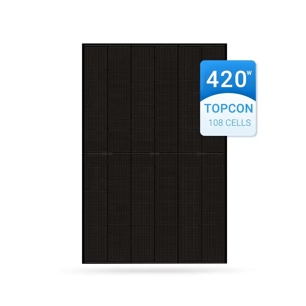 420W Solpanel Bifacial MONO ALL BLACK