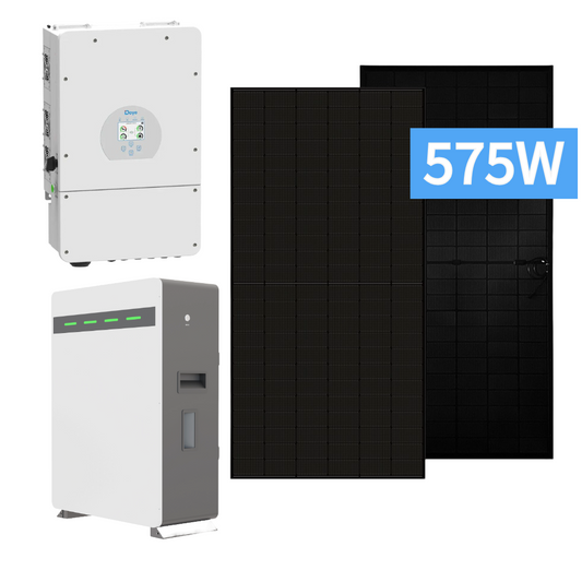 Solcelleanlæg hybrid m. batteri (10,35kWp)