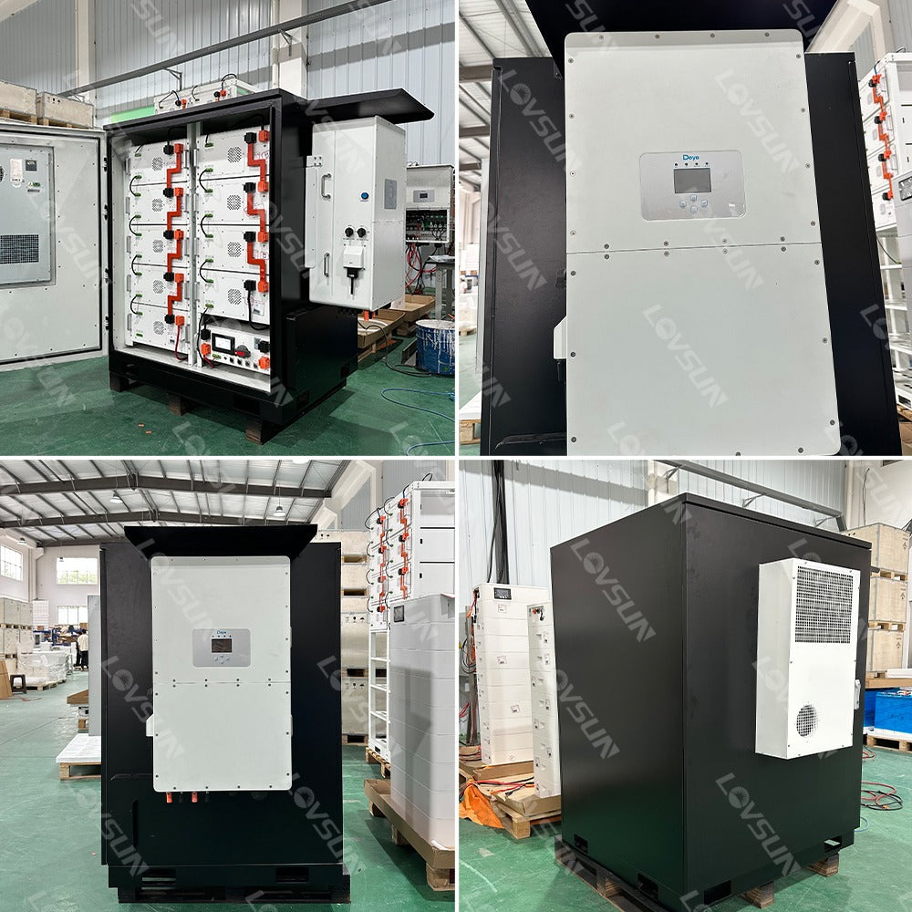 Højvolts solcelleanlæg hybrid m. batteri (99kWp med 193kWh batteri)